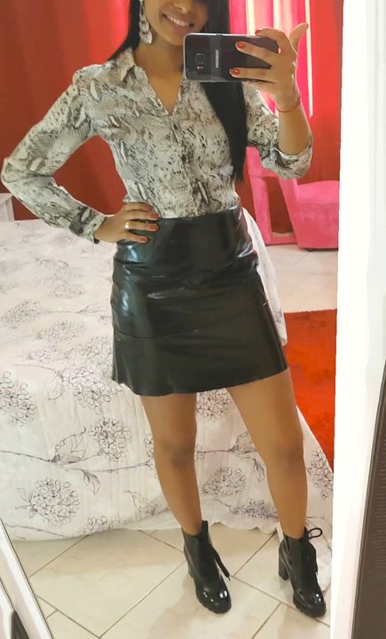 Leather skirt shop india