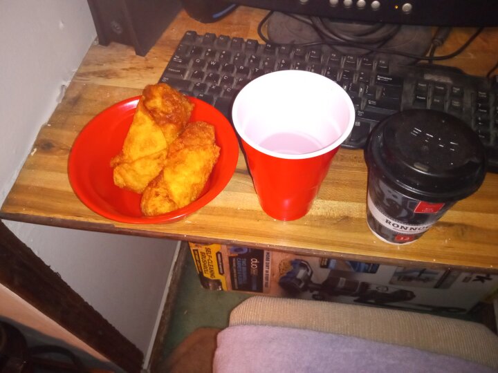 Cabbage rolls and coffee forbreakfast Food & Drink