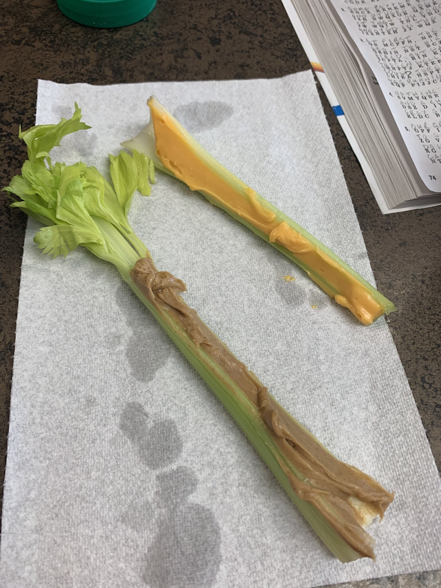 Cheez whiz or peanut butter? Which do you prefer on your celery