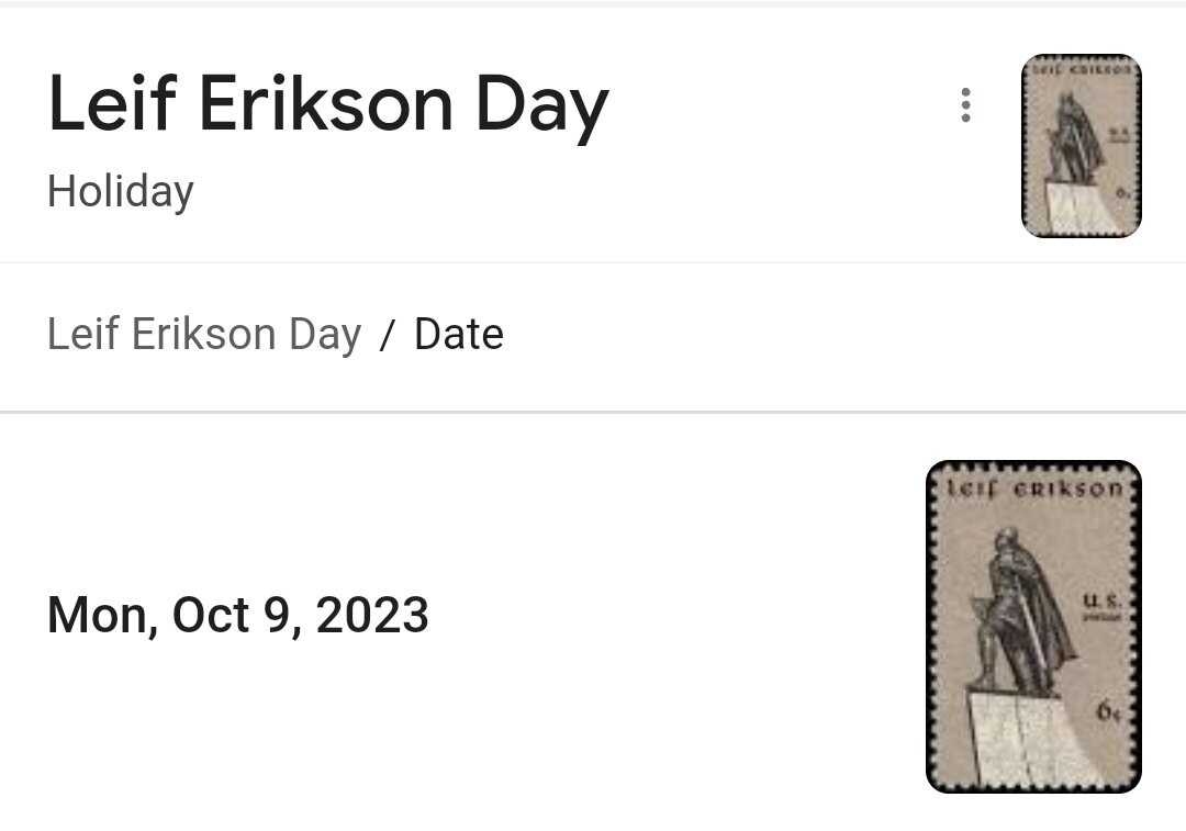 Happy Leif Erikson Day Holidays