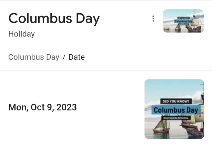 Happy Leif Erikson Day Holidays