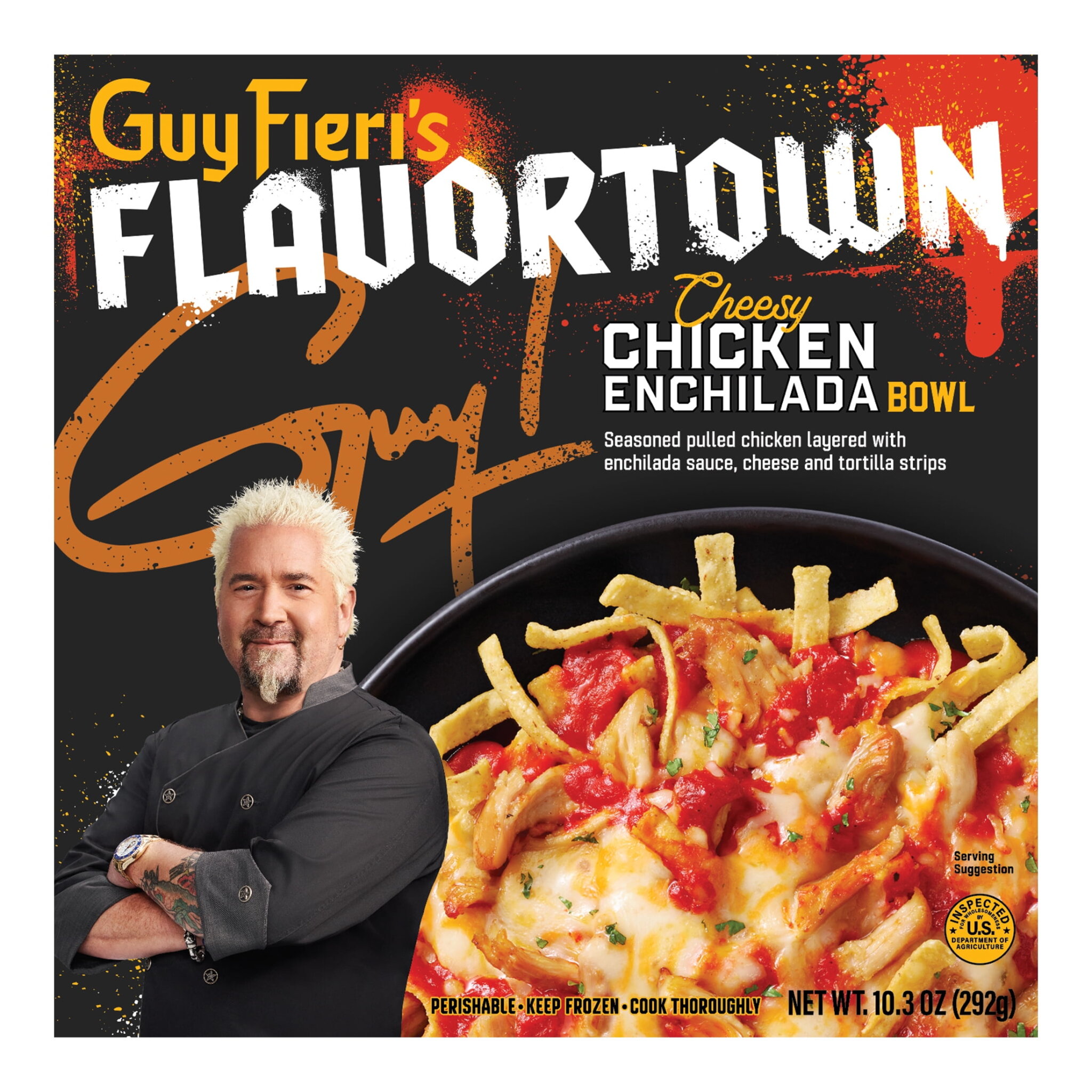 Guy Fieri's Flavortown Cheesy Chicken Enchilada Bowl Guy Fieri is an