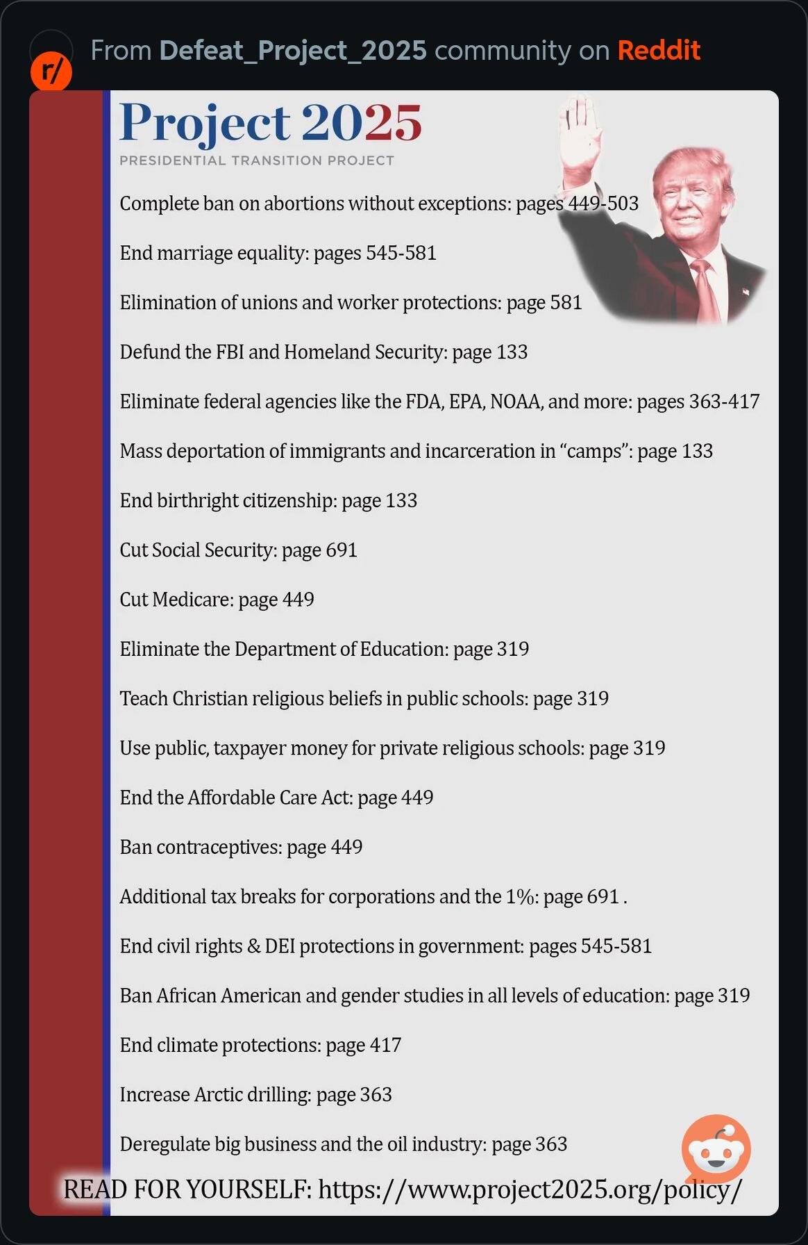 Project 2025? This horrific document has been getting a lot of
